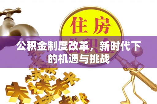 道孚公积金制度改革，新时代下的机遇与挑战
